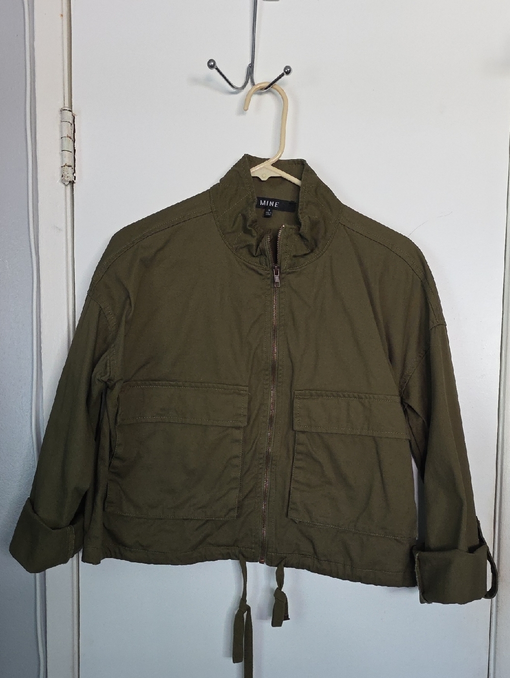 MINE Olive Utility Zip-Up Jacket